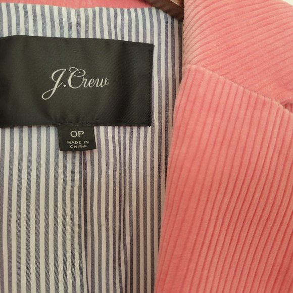 NWOT J. Crew Parke Corduroy blazer in pale blush pink TRADE ONLY - Picture 12 of 15